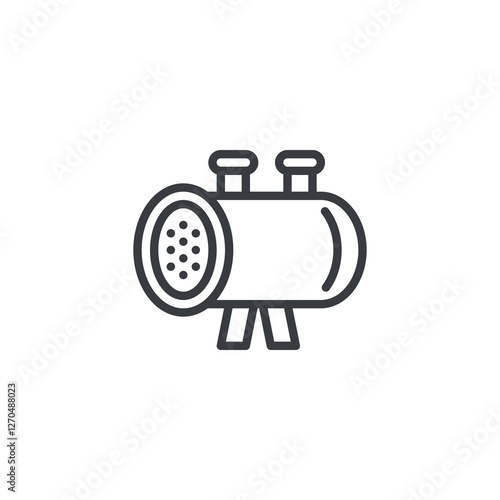Heat Exchanger line icon