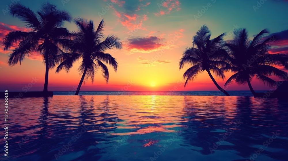 Tropical Sunset Paradise Tropical Sunset Paradise