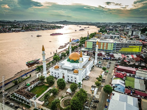 The Darrusalam Grand Mosque is the second largest mosque in East Kalimantan province after the  Islamic Center Mosque, in Samarinda.  photo