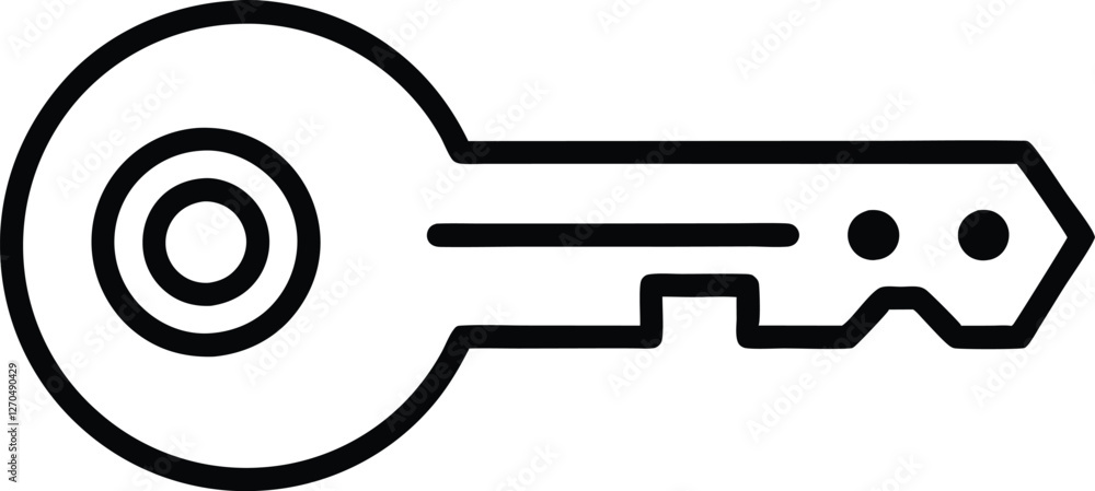 Key icon vector, Access key symbol Key icon vector, Access key symbol