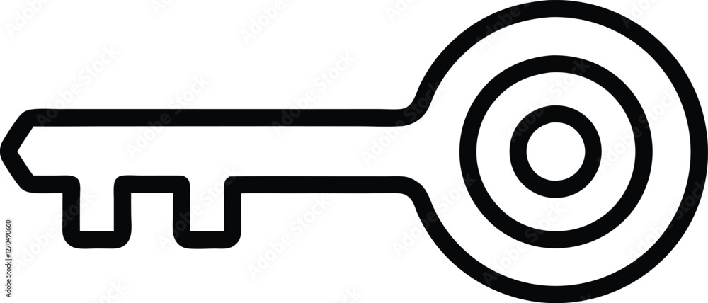 Key icon vector, Access key symbol Key icon vector, Access key symbol