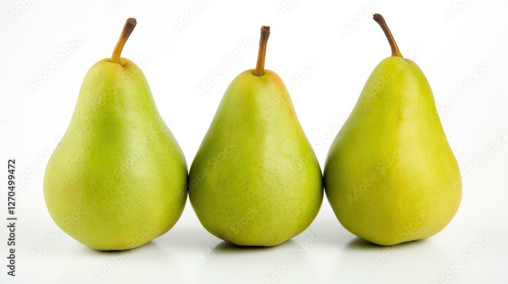 group pear white background group pear white background