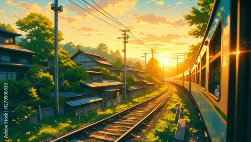  anime wallpaper japanese tokyo city architecture illustration background