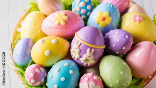 colorful easter eggs