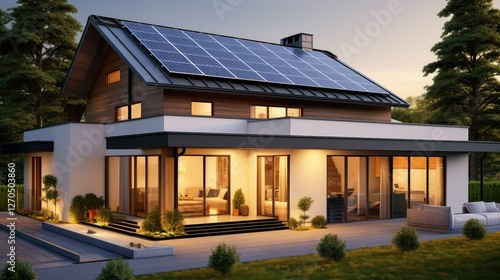 Wallpaper Mural flat house with roof Torontodigital.ca