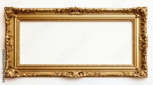 intricate long gold frame