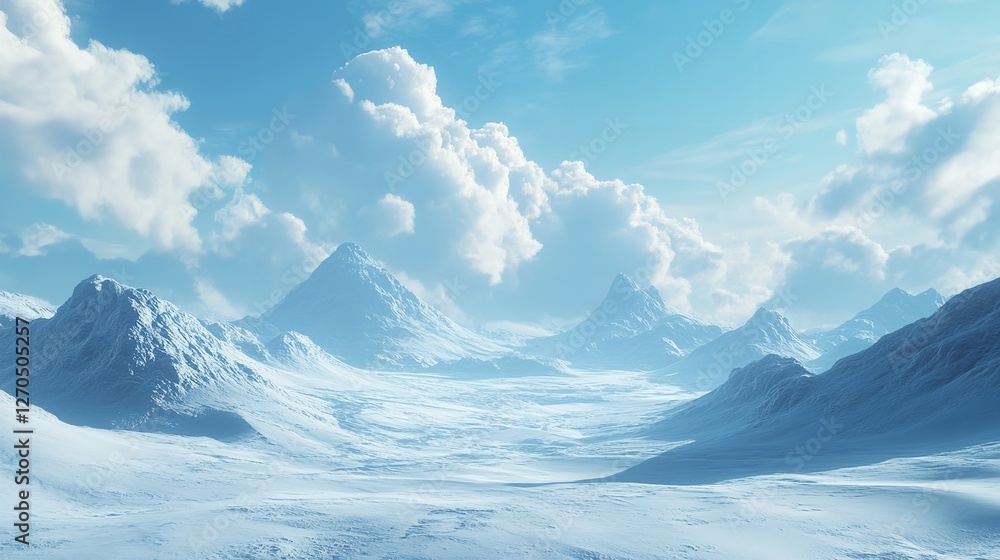 Obraz premium Serene Landscape with Calm Lake and Snow-Capped Mountains