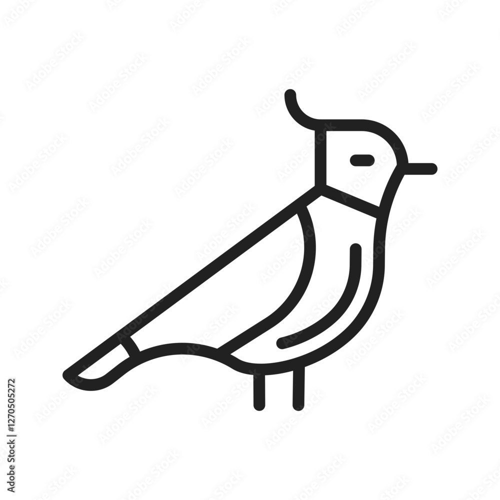 Fototapeta premium Woodpecker icon vector image. Suitable for mobile apps, web apps and print media.