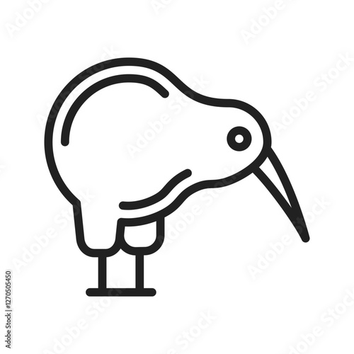 Kiwi icon vector image. Suitable for mobile apps, web apps and print media.