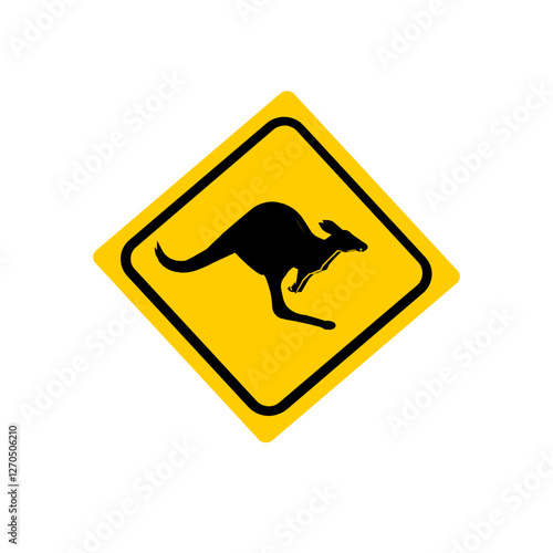 kangaroo warning sign