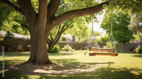 old tree in front yard photo