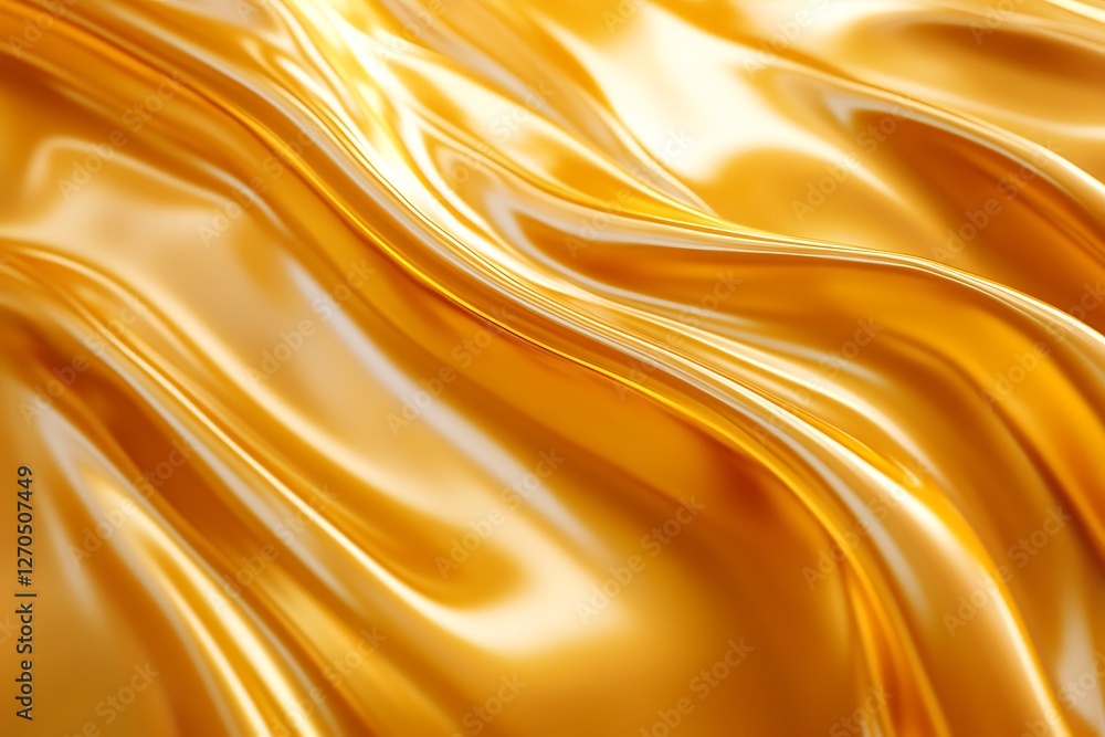 Fototapeta premium Elegant Honey-Colored Abstract Background – Dynamic Striped Pattern & Glossy Light