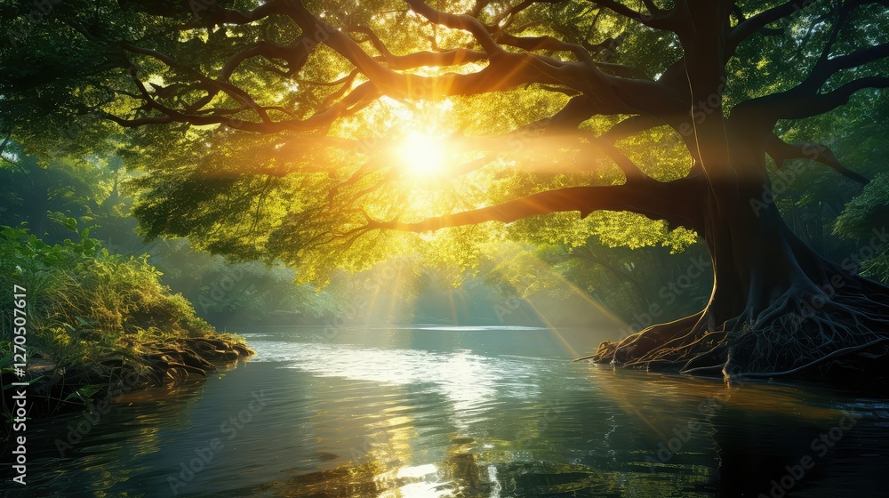 Obraz premium sparkle sunlight on water
