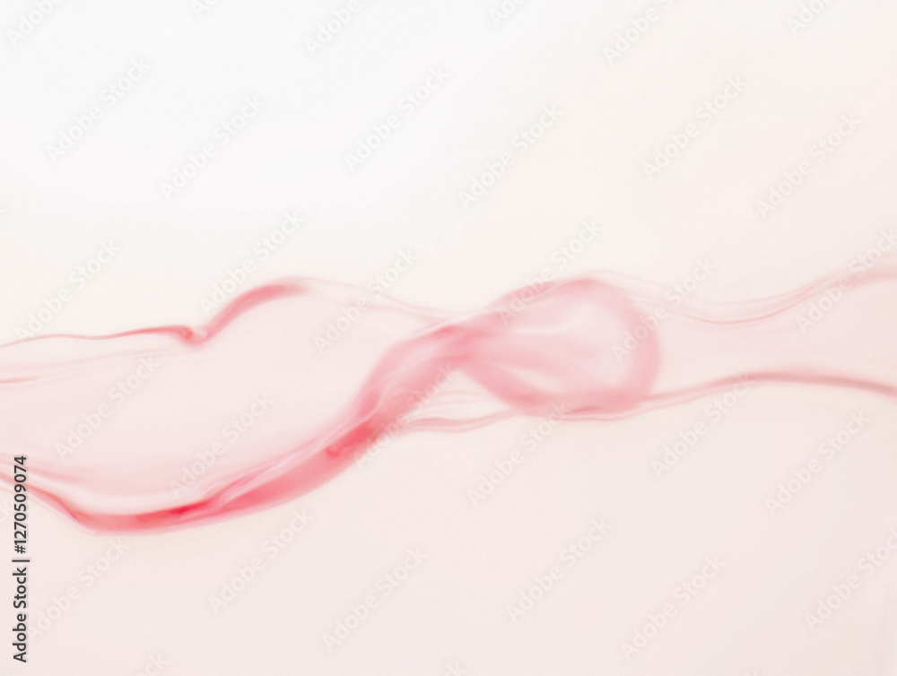 Abstract pink fluid wave against light background Abstract pink fluid wave against light background