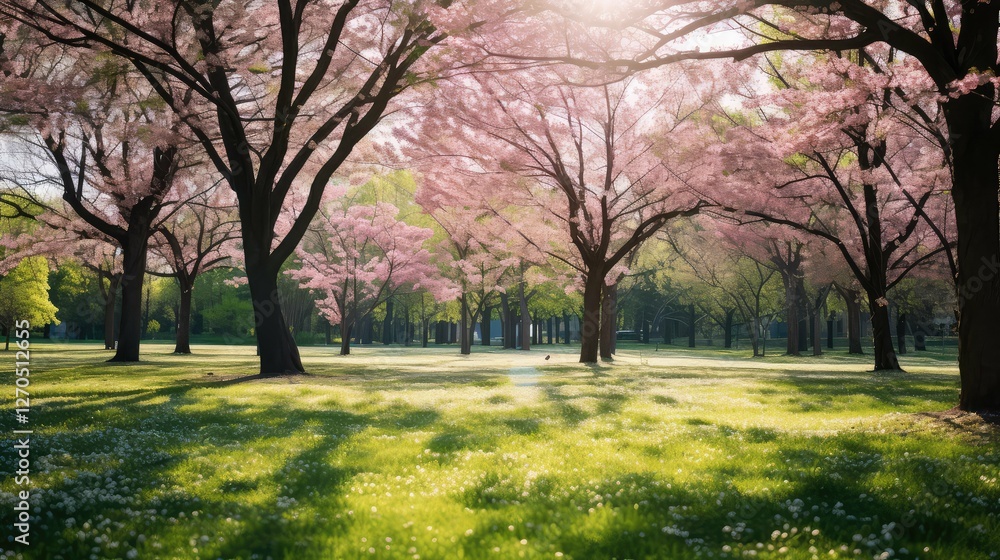 Fototapeta premium cherry field trees