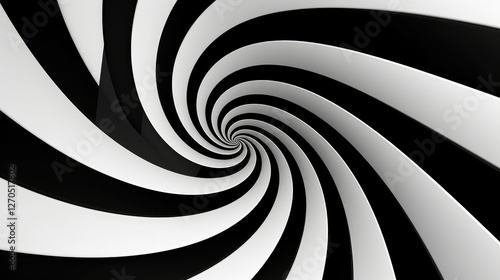 Wallpaper Mural vortex black  white abstract geometric Torontodigital.ca
