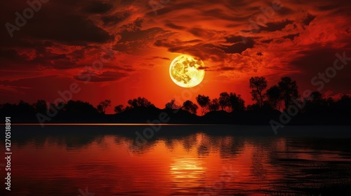 lscape red black and gold background