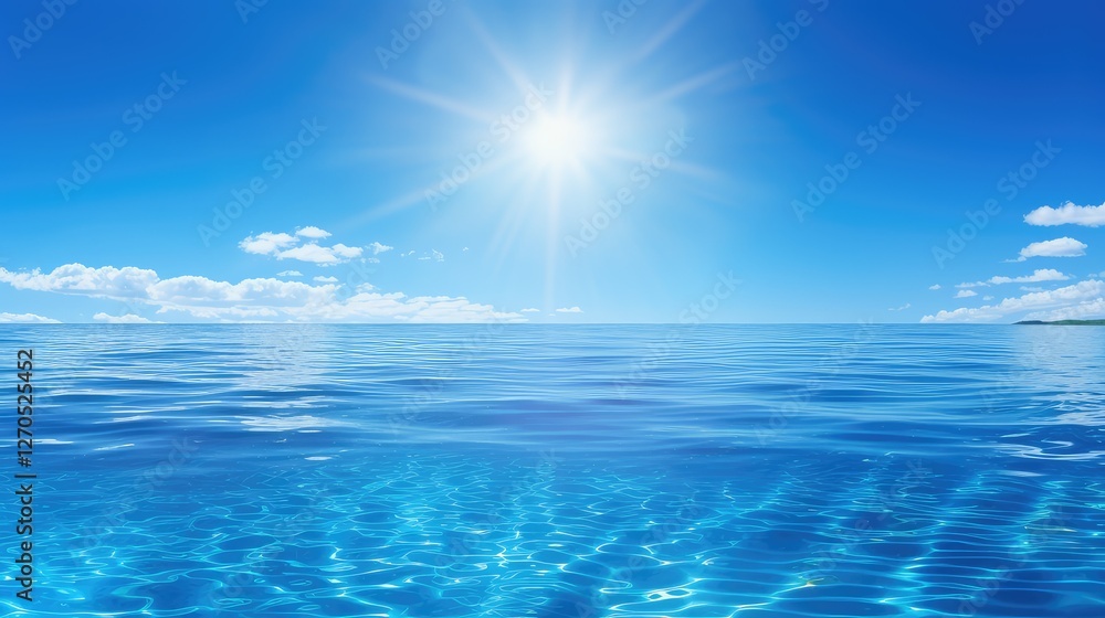 Obraz premium stunning shine blue background