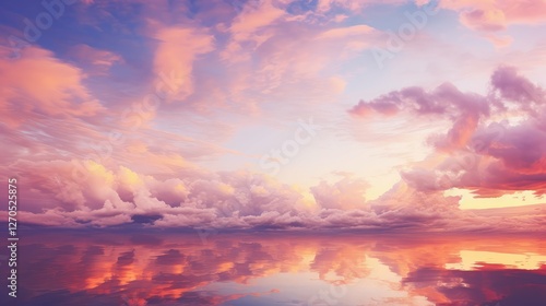 purple water color clouds