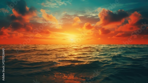 blend orange and turquoise