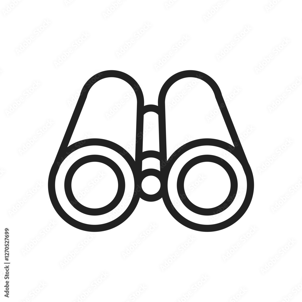 Binoculars icon vector image. Suitable for mobile apps, web apps and print media. Binoculars icon vector image. Suitable for mobile apps, web apps and print media.
