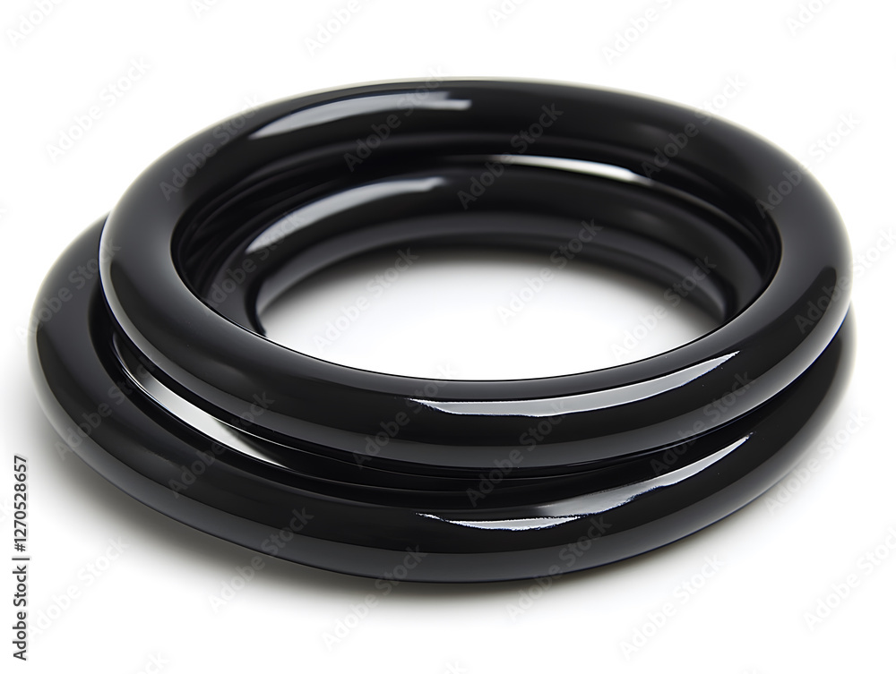 Knopka Gasket Design Featuring Three Glossy Black Rings Highlighting Modern Aesthetics and Creativity in Minimalist Jewelry Knopka Gasket Design Featuring Three Glossy Black Rings Highlighting Modern Aesthetics and Creativity in Minimalist Jewelry