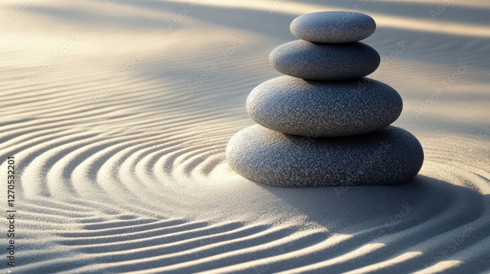 a traditional Zen garden in Japan with raked sand, minimalist rocks, and a calming aesthetic a traditional Zen garden in Japan with raked sand, minimalist rocks, and a calming aesthetic