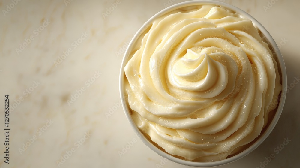 a delicious creamy mayonnaise in a white bowl a delicious creamy mayonnaise in a white bowl