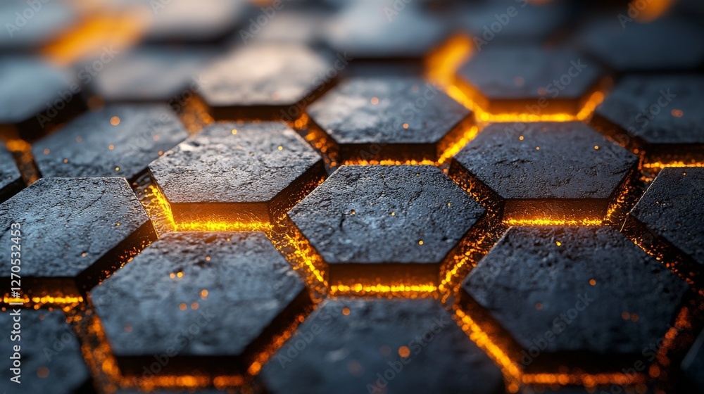a honeycomb pattern with a 3D effect a honeycomb pattern with a 3D effect