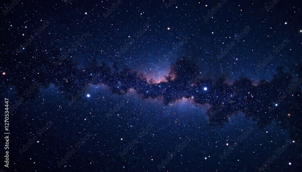 Fototapeta premium Intensely dark sky, countless sparkling stars , heavens, space