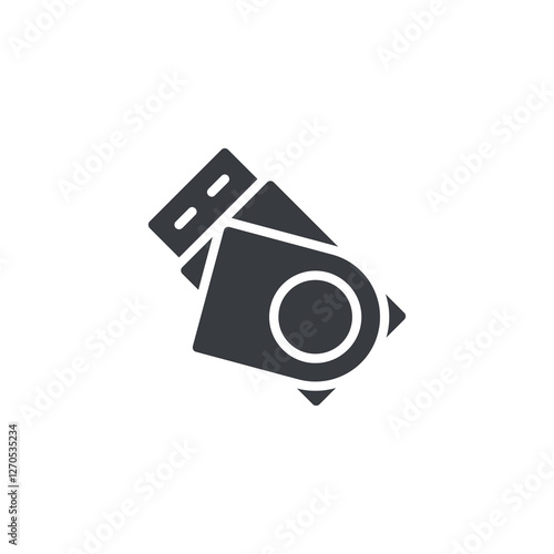 USB flash vector icon
