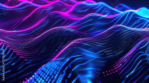 Abstract Neon Waves