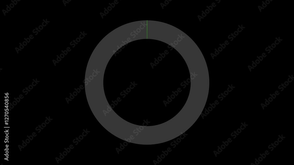 Circular graph. Successful growth trend green circle graph going Up. Financial data and diagrams. For stock market increase, rising financial data, investment growth after. Market Recovery Concept