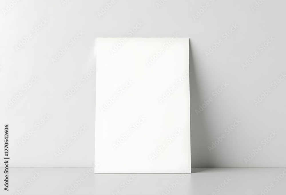 Flyer isolated on white background. Front view on table.
Flyer isolated on white background. Front view on table.