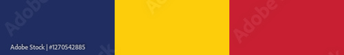 Flag of Chad. Chad long banner flag digital vector illustration