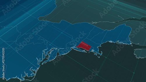 Zoom in to the map of Connecticut state, with text and textless