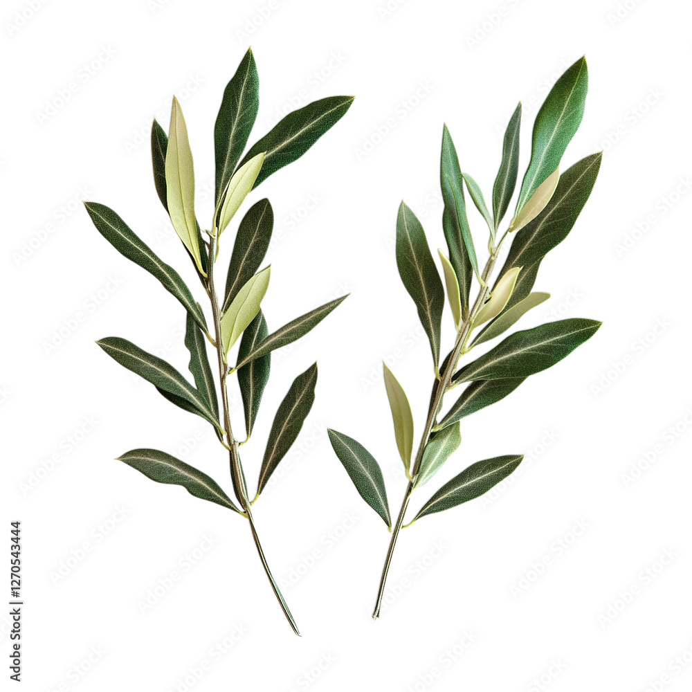 Fototapeta premium olive branch isolated on white