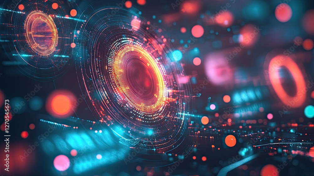 Obraz premium image of abstract technology background