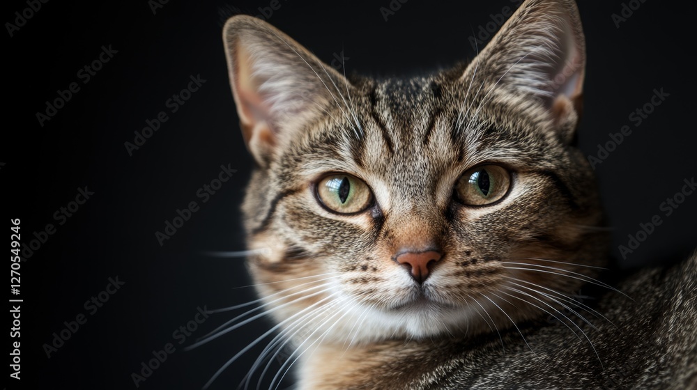 Obraz premium Cat's eye, macro, with clipping path