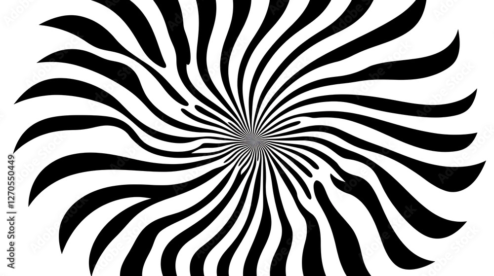 Abstract Whirlwind Black and White Optical Illusion Design for Hypnotic Effect and Dynamic Visuals Abstract Whirlwind Black and White Optical Illusion Design for Hypnotic Effect and Dynamic Visuals