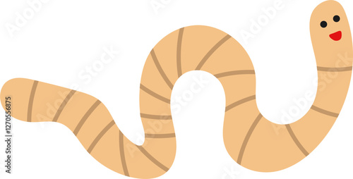 worm vector illustration
