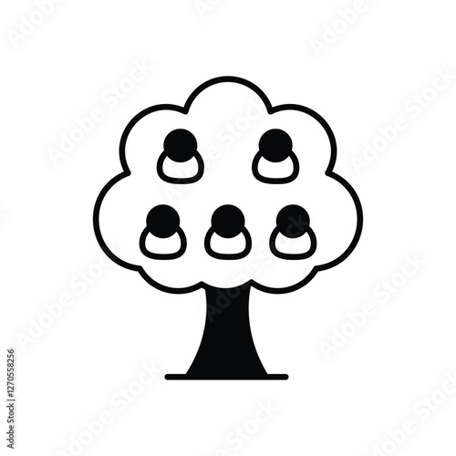 Family Tree icon isolated on a white background. Vector illustration.