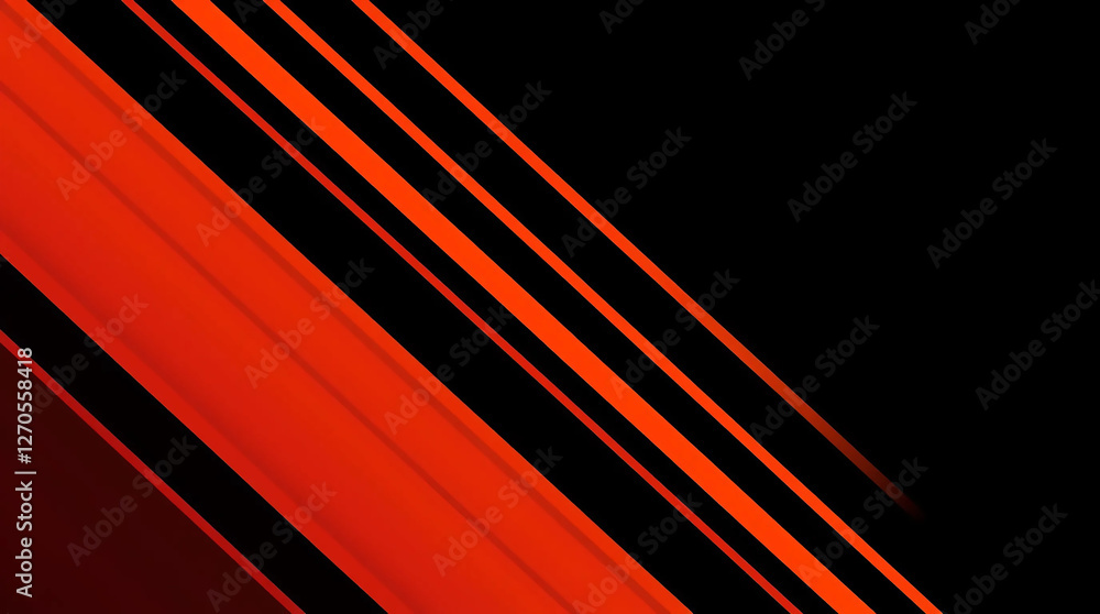 Fototapeta premium Vibrant Geometric Abstract Background with Bold Stripes