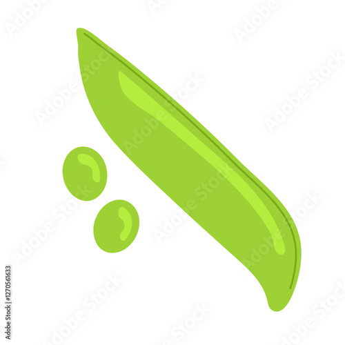 えんどう豆のイラスト