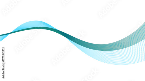 Technology flow grid blend curve wave line digital isolated energy, technical flowing web science tech geometric concept lines design. vector in concept