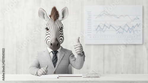 Zebra Businessman's Approva...