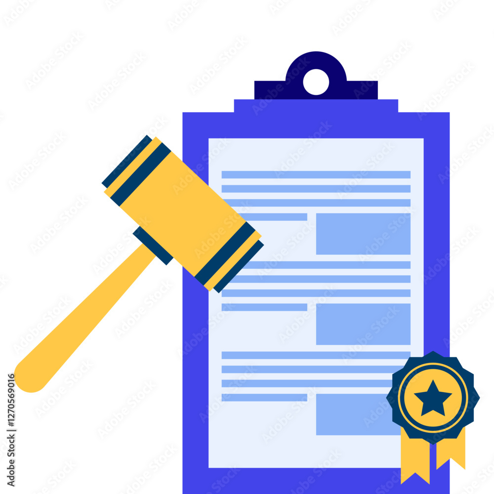 Legal Document Illustration Legal Document Illustration