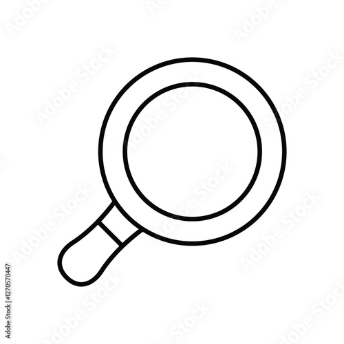 Magnifying Glass icon isolated on a white background. Vector illustration.