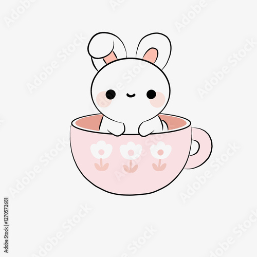 Rabbit in a teacup