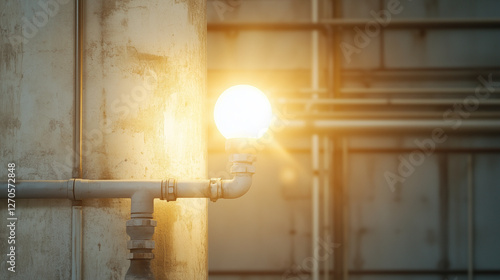 Industrial Glow: A close-up...